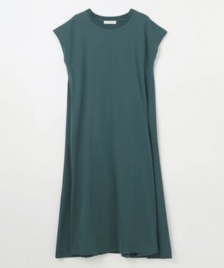 ANY 【洗濯機可】フレンチスリーブワンピース グリーン