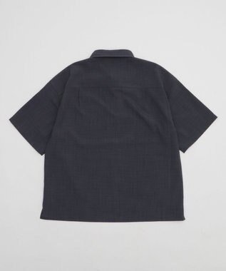 WEGO リネンライクスキッパーシャツ（SS） ブラック中濃色