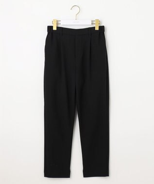 ANY SIS 【洗える】さらさらストレッチ テーパード パンツ ブラック