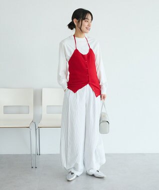 CRAFT STANDARD BOUTIQUE ホルターネックニットベスト Red