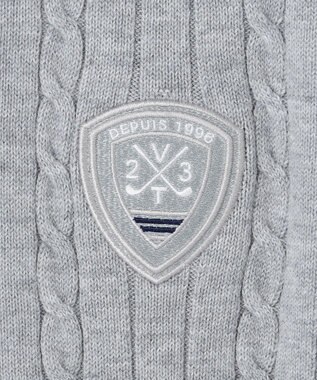 23区GOLF 【MEN】【ウォッシャブル】ストレッチ カラーニット ライトグレー系