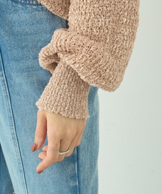 earth music&ecology ドロストニットプルオーバー Pink