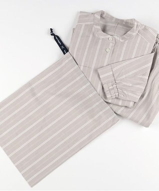 ワコール／睡眠科学 パジャマ 長袖 長ズボン 綿混(本体) 【睡眠科学×mintdesigns】 レディース YDX604 睡眠科学／ワコール ベージュ