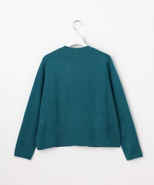 J.PRESS LADIES WORETED WOOL BLEND カーディガン エメラルド系
