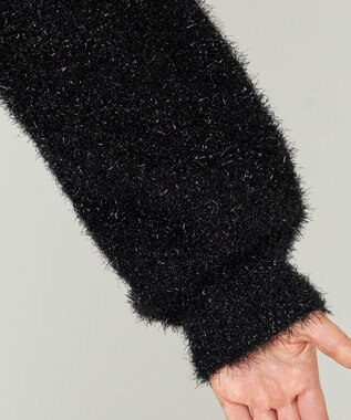 NAVE 【Nave・洗える】ラメニット プルオーバー ブラック系