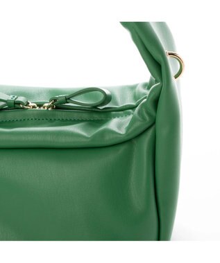 UNBILLION kakatoo ギャザーハンドル2wayバッグ グリーン