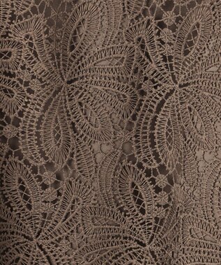 23区 S 【APPLAUDIR】Brocheリボンブーケレース ブラウス ブラウン系