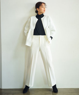 UNFILO L 【VERY×UNFILOコラボ】2WAY ペプラムカーディガン オフ