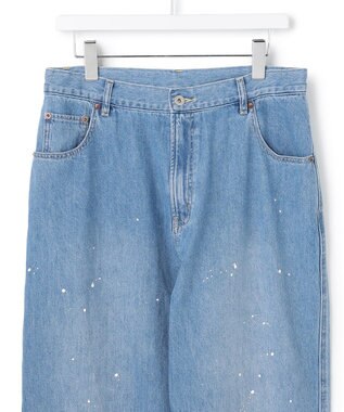 J.PRESS YORK STREET 【UNISEX】ライトオンス ワイドデニムパンツ ダルブルー系