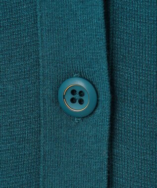 J.PRESS LADIES L WORETED WOOL BLEND カーディガン エメラルド系
