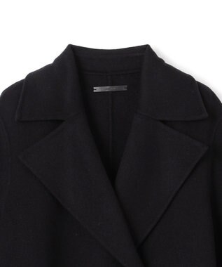 JOSEPH ダブルフェイスカラーブロック　ダブルブレステッドコート Black/grey