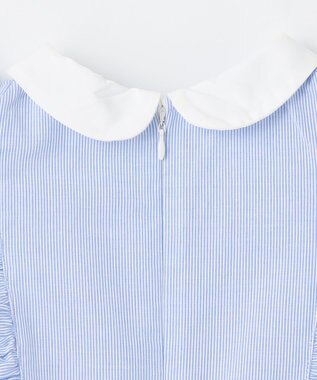 ANY KIDS コードレーン 裾刺繍 ワンピース サックスブルー