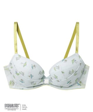 une nana cool 【ノンワイヤーブラ】リボンブラ　MADE WITH PEANUTS GY