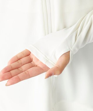 OP／FILA 【Ocean Pacific】バックフリルラッシュガード パーカー オフホワイト