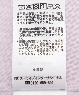 AMERICAN HOLIC フォト&レタリングプリントTシャツ Lavender