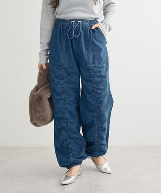 Green Parks ・ＳＵＧＡＲ　ＳＰＯＯＮ　デニムギャザーパンツ