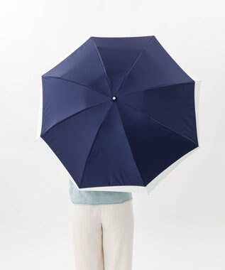 AURORA 【 BLAO（ブラオ）】サマーシールド 変形切継ぎ晴雨兼用傘(折りたたみ傘) ネイビー