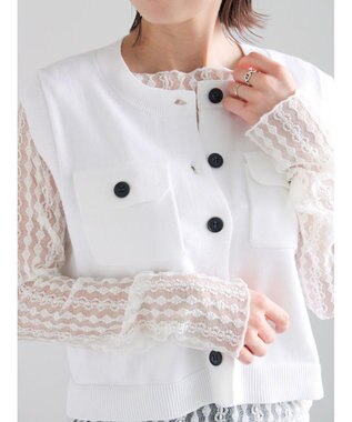 Te chichi ストレッチレーストップス《2026 spring catalog item》 オフホワイト