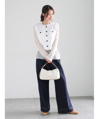 Te chichi ストレッチレーストップス《2026 spring catalog item》 オフホワイト