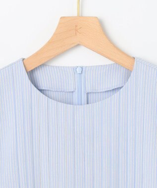 組曲 S ドビーストライプピンタック ブラウス ブルーストライプ系1