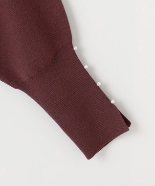 ANY SIS 【洗える・セットアップ可】アンチピリングドルマン畔 ニット ブラウン