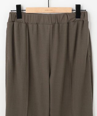 SHARE PARK LADIES 【洗える】ナチュラルワッシャー　セミフレアパンツ モカ