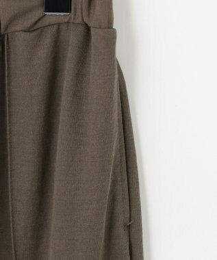 SHARE PARK LADIES 【洗える】ナチュラルワッシャー　セミフレアパンツ モカ