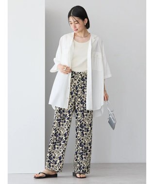 AMERICAN HOLIC イージーケア＋接触冷感プリントリラックスパンツ Beige