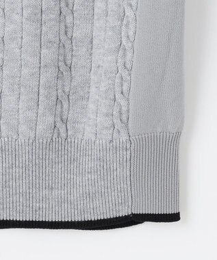 23区GOLF 【MEN】【ウォッシャブル】ストレッチ カラーニット ライトグレー系