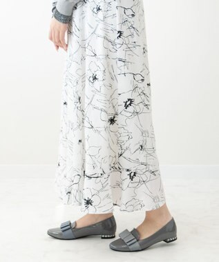 Bridget Birkin 【Bridget Birkin】ガーリーリボンローファー グレーエナメル