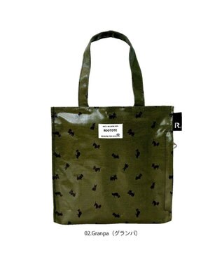 ROOTOTE 3601【ラミネート加工 正方形型】 EU.スクエア.ラミネート-S 02：グランパ