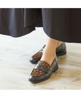 MODE ET JACOMO <MODE ET JACOMO>デザインコインローファー ブラウンメタリック