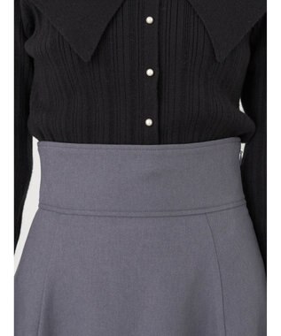 earth music&ecology バックレースアップスカート Gray