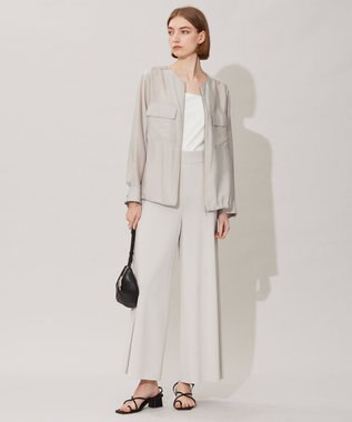 ICB 【セットアップ対応】ハイゲージスムース ワイドパンツ トープ系