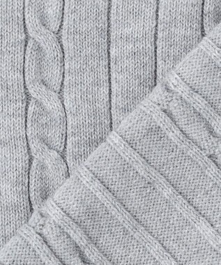 23区GOLF 【MEN】【ウォッシャブル】ストレッチ カラーニット ライトグレー系