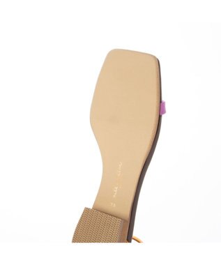 MODE ET JACOMO <MODE ET JACOMO>スリムストラップフラットサンダル ピンクスエード