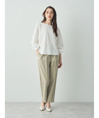 YECCA VECCA タックテーパードパンツ② Black