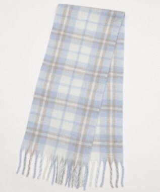 WEGO 【マフラー/ユニセックス着用】ワイドフリンジストール 柄4