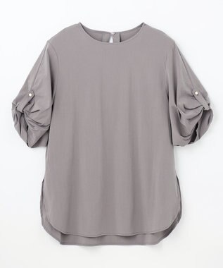 ANY 【洗濯機可能/接触冷感/UVケア】清涼リラックスブラウス グレー