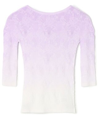 Chacott グラデーションボートネックトップ