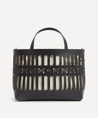 LIBERTY. アイフィス 1875 チューダー プチ ショッパーバッグ ブラック