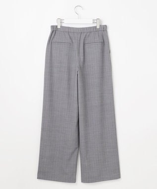J.PRESS LADIES 【洗える】サイロウォッシャブル2wayストライプ ワイド パンツ グレーストライプ系1