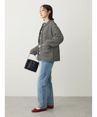 Green Parks ・ＥＬＥＮＣＡＲＥ　ＤＵＥ　ツィードノーカラージャケット Black