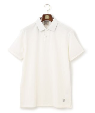 J.PRESS MEN レジメンタル ポロシャツ ホワイト系