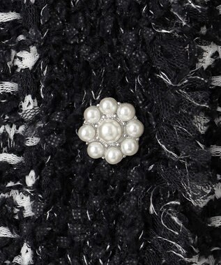 組曲 フリンジニット ベスト モノトーン