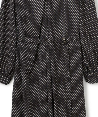 23区 S 【洗える】グラデーションドットプリント ワンピース ネイビー系