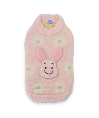 PET PARADISE ディズニー ピグレット 遠赤外線 お花ニット  小型犬 ピンク