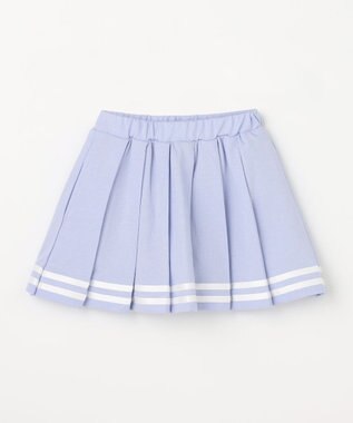 ANY KIDS 【洗濯機可能/吸汗速乾】ドライタッチ プリーツスカパン サックスブルー