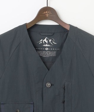 JOSEPH ABBOUD MOUNTAIN 【ECO撥水/起毛裏地】マイクロリップワッシャー ブルゾン ネイビー系