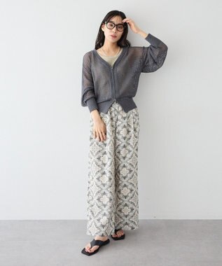 CRAFT STANDARD BOUTIQUE プリントイージーパンツ Light Beige